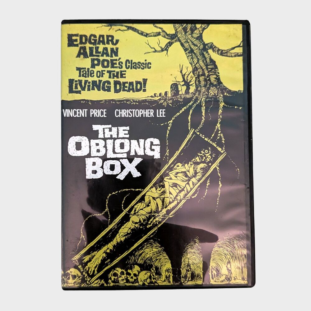 The Oblong Box DVD Vincent Price Christopher Lee Edgar Allan Poe Horror 1969